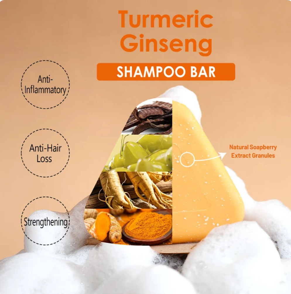 Turmeric Ginseng Shampoo Bar