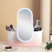 Portable LED Makeup Mirror Storage Box