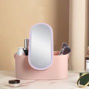 Portable LED Makeup Mirror Storage Box