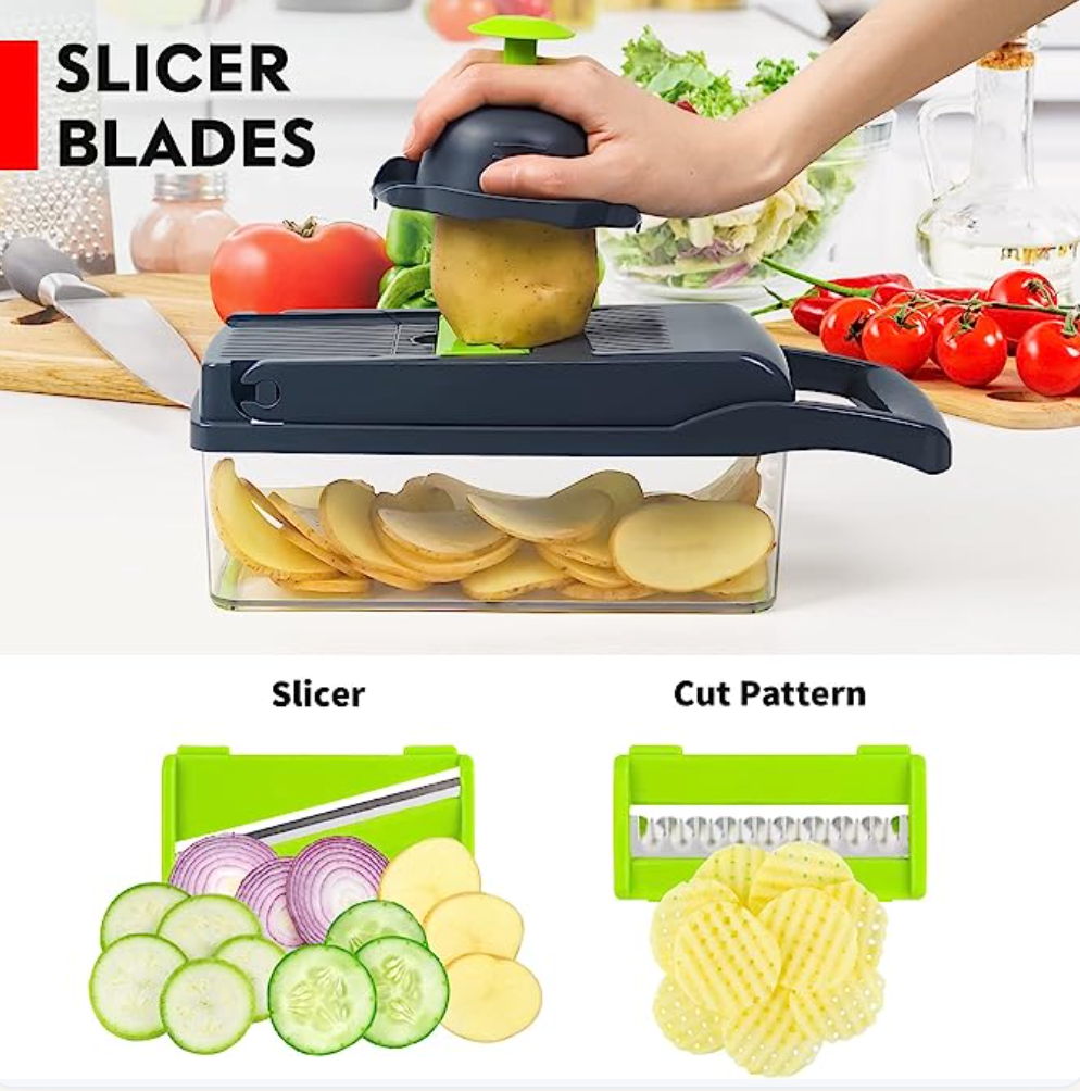 Multi-Function Vegetable Cutter, Chopper & Slicer